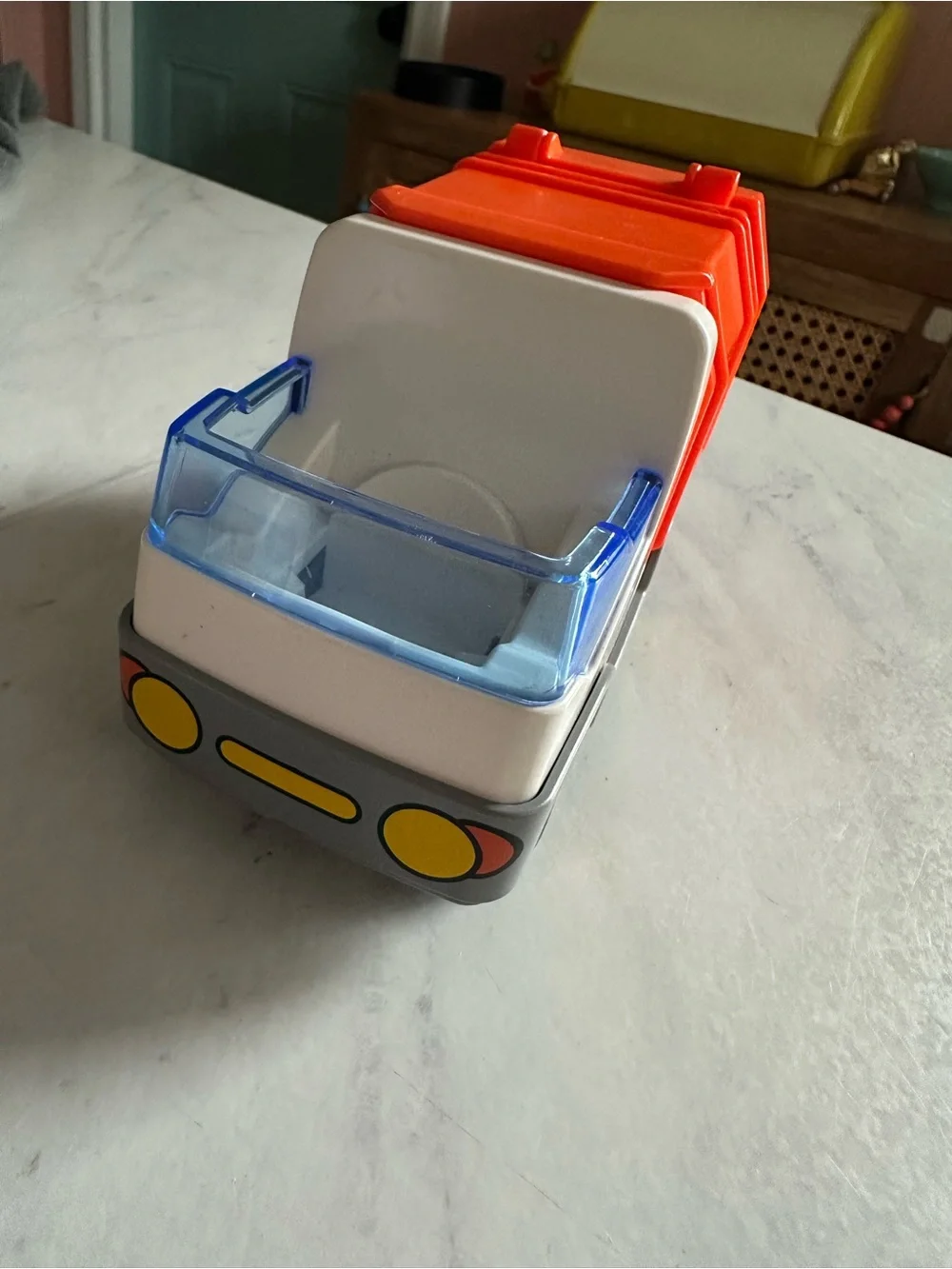 Playmobil 123 Kids Orange & Gray Dump Truck Toy